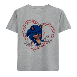 تیشرت آستین کوتاه بچگانه طرح سونیک مدل F663