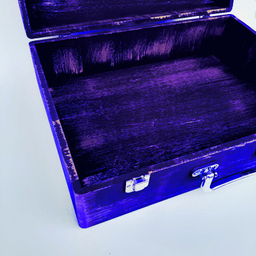 جعبه هدیه چوبی مدل چمدان طرح مونالیزا کد WSL532