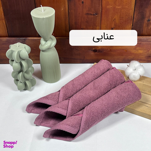 دستمال حوله ای آشپزخانه بهباف آذر کد H-01 بسته 3 عددی