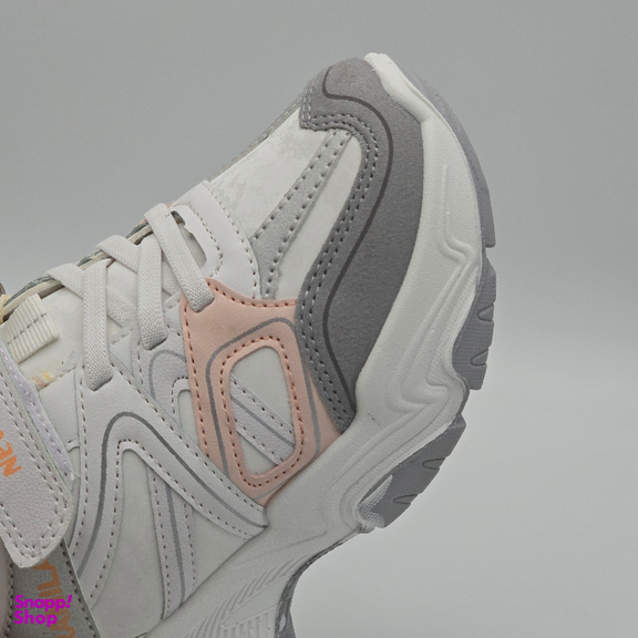 کتانی رامیلا کد 56777 رنگ سفید صورتی