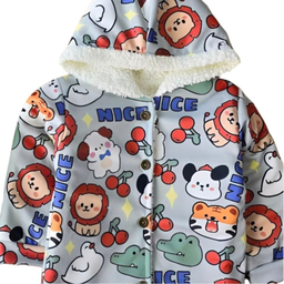 کاپشن نوزاد کد 132 رنگ آبی روشن