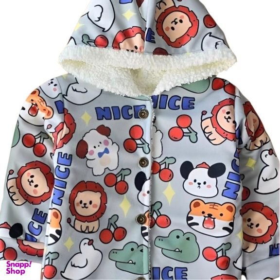 کاپشن نوزاد کد 132 رنگ آبی روشن