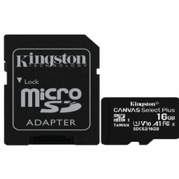 کارت حافظه MicroSDHC کینگستون مدل SD16 کلاس 10 U1 ظرفیت 16 گیگابایت به همراه آداپتور