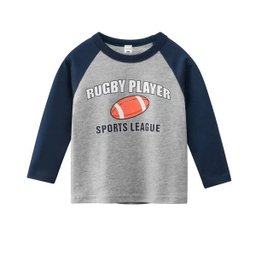 تی شرت آستین بلند پسرانه هومنیتی مدل WYKBTS3047-GRY