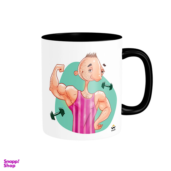 ماگ شادیت طرح لیوان خفن ترین بدن ساز دنیا کد 02