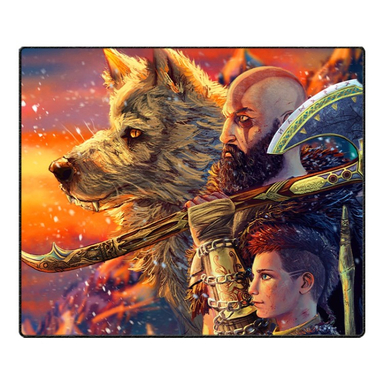 ماوس پد مخصوص بازی اچ آر بی مدل GOD OF WAR-001