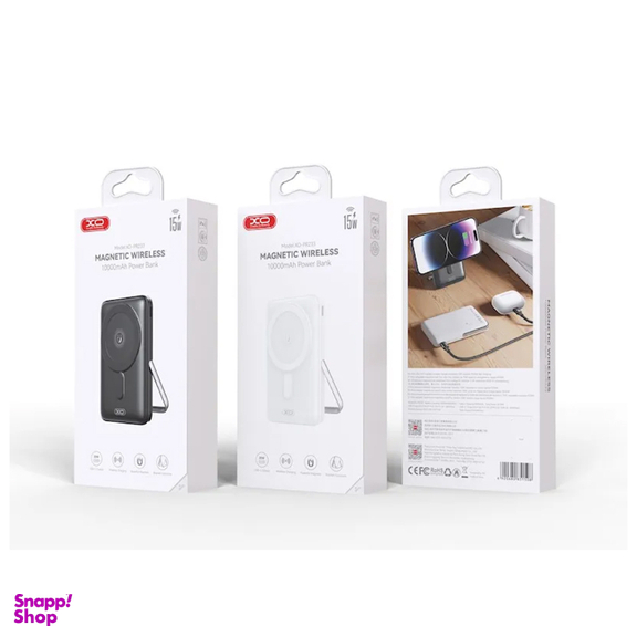 پاوربانک مغناطیسی ایکس او مدل XO PR233 30W+PD ظرفیت 10000 میلی آمپر ساعت