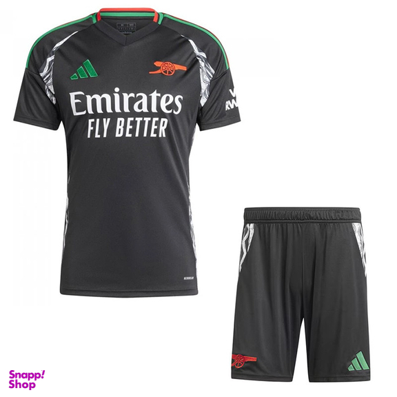 ست تیشرت و شلوارک ورزشی پسرانه مدل آرسنال Away 2025