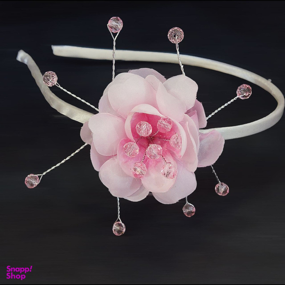 تل مو دخترانه مدل تک گل کریستالی کد VS-T1GKSS