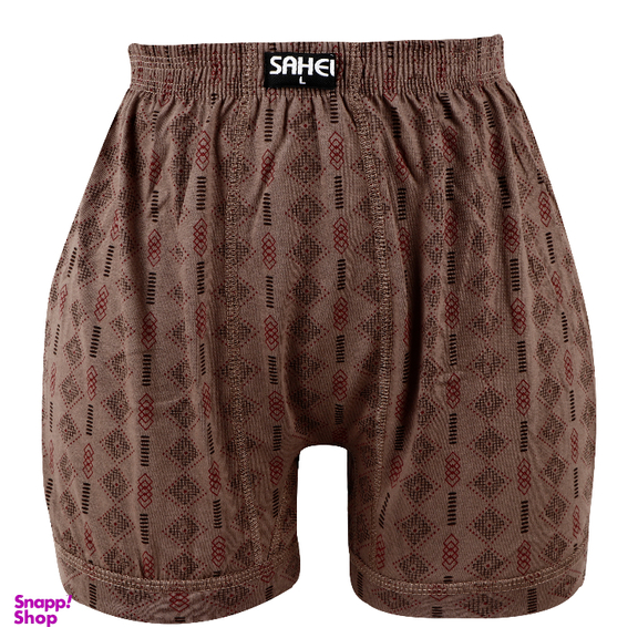 شورت مردانه ساحل مدل پادار چاپی کد 266 بسته 6 عددی