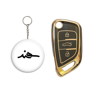 کاور ریموت خودرو قطعه سازان کبیر مدل COV-SAHAND-30103877 به همراه جاسوئیچی مناسب سهند