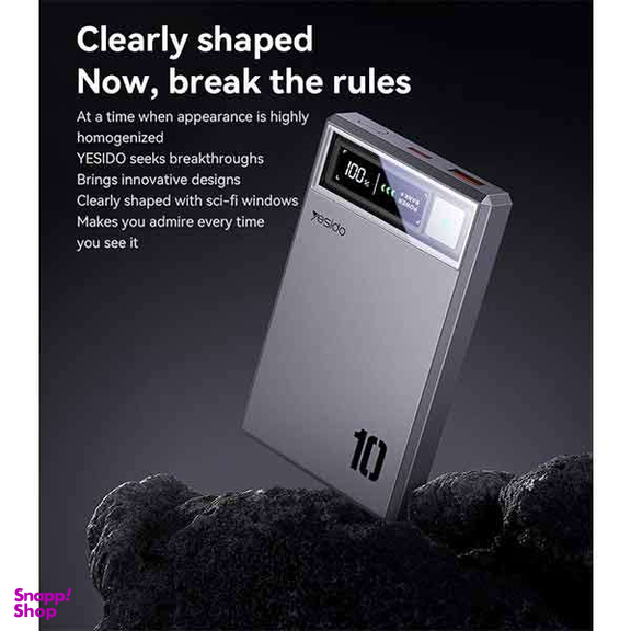 پاوربانک فست شارژ مگ سیف یسیدو مدل YESIDO YP61 15W ظرفیت 10000 میلی آمپر ساعت