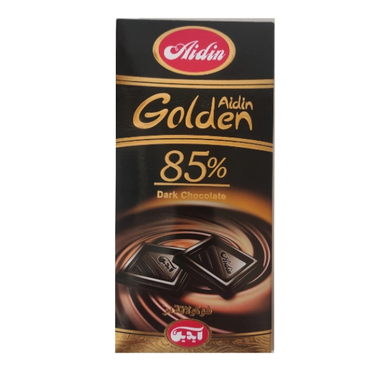 شکلات گلدن 85 درصد آیدین وزن 100 گرم