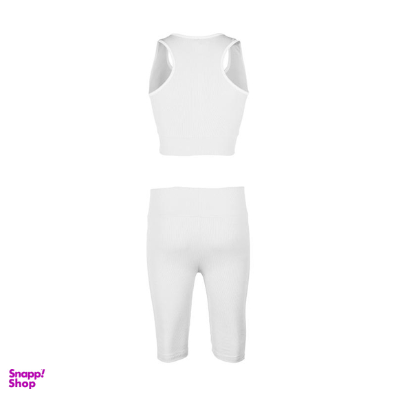 ست تاپ و شلوارک زنانه ناتوسا مدل 774 رنگ سفید