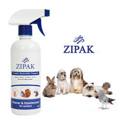 اسپری ضدعفونی کننده محیط حیوانات خانگی زیپاک حجم 500 میلی لیتر