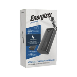 پاوربانک 45 وات انرجایزر مدل UE30078PQ ظرفیت 30000 میلی آمپر ساعت
