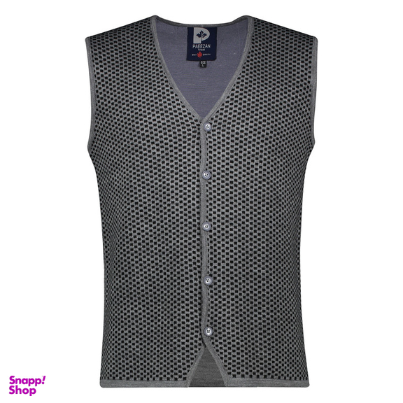 ژیله مردانه تریکو پاییزان مدل J800 رنگ طوسی