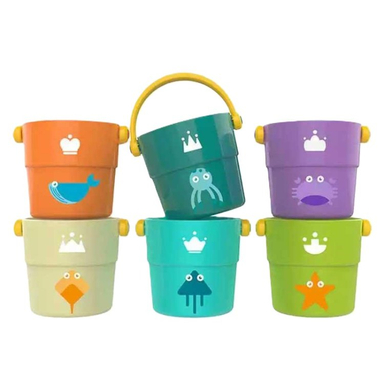 اسباب بازی هانگر مدل سطل کد He-0223 بسته 6 عددی