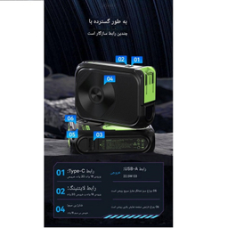 پاوربانک جووی کد JP-513 ظرفیت 10000 میلی‌ آمپر ساعت