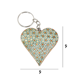 جاکلیدی خاتم کاری مدل قلبی کد 6