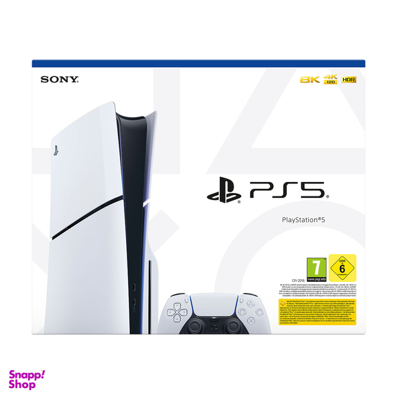 کنسول بازی سونی مدل PlayStation 5 Slim ظرفیت یک ترابایت ریجن 2000 آسیا به همراه دسته اضافی