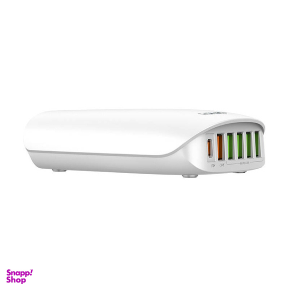 هاب شارژر 6 پورت 65 وات الدینیو مدل A6573C