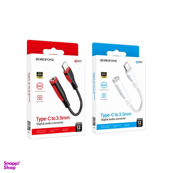 مبدل AUX OTG به USB-C بروفون مدل BV17