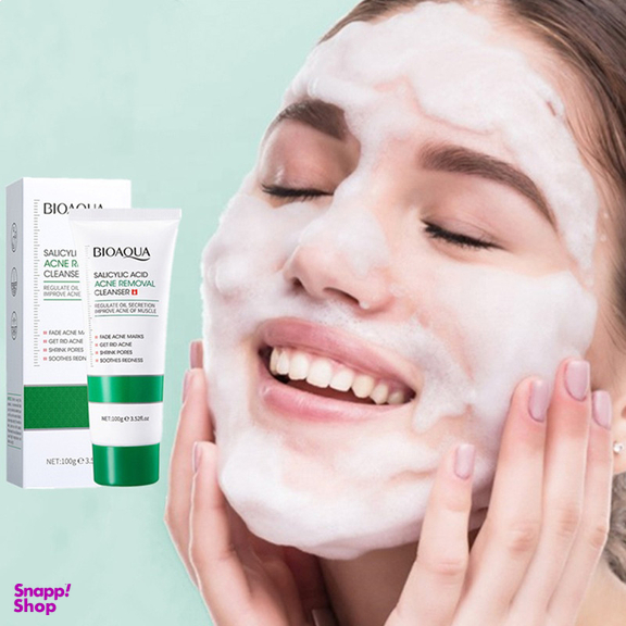 فوم شستشو صورت بایو آکوآ مدل سالیسیلیک اسید حجم 100 میلی لیتر