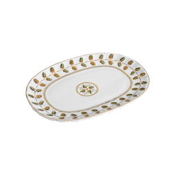 پیش دستی بیضی گلدکیش طرح رویسا کد GK701104-2 بسته 6 عددی