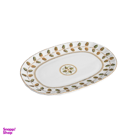 پیش دستی بیضی گلدکیش طرح رویسا کد GK701104-2 بسته 6 عددی