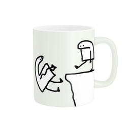 ماگ پاد آفرین مدل فانتزی و مینیمال کاراکتر دوستی و دشمنی کد 50