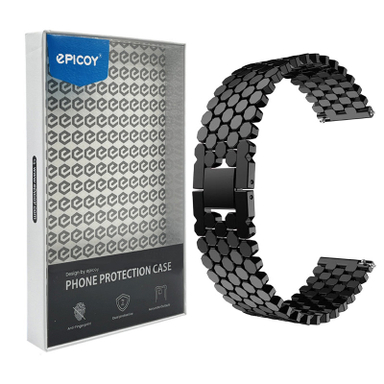 بند اپیکوی مدل Stain Less Bee 20mm مناسب برای ساعت هوشمند سامسونگ سری Galaxy Watch 4/5/6/ َActive1/2