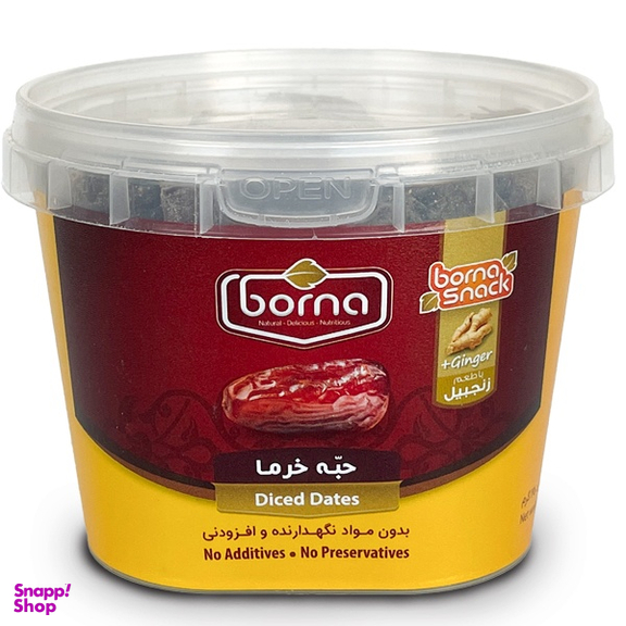 حبه خرما با طعم زنجبیل وزن 250 گرم