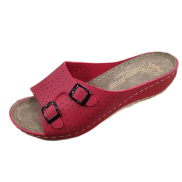 دمپایی زنانه کمند مدل افرا رنگ قرمز