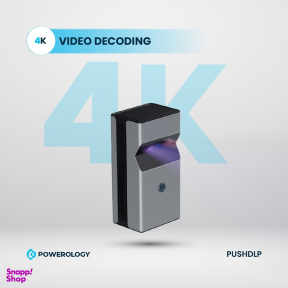 ویدیو پروژکتور قابل حمل پاورولوژی Powerology 4K مدلPUSHDLP ظرفیت 16 گیگابایت بافر 2 گیگابایت