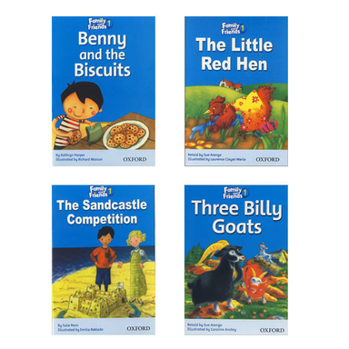 کتاب Family and Friends 1 Readers اثر جمعی از نویسندگان انتشارات زبان مهر مجموعه 4 جلدی