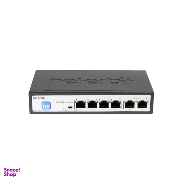 سوئیچ 6 پورت غیرمدیریتی نتربیت مدل NGS-F1006P-A