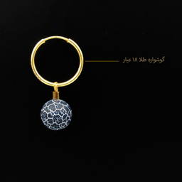 گوشواره طلا 18 عیار زنانه کاپانی مدل ke030