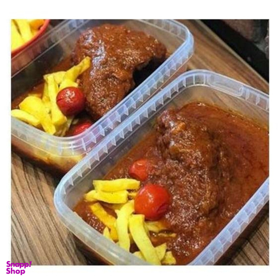 ظرف نگهدارنده فریزری و مایکروویو طب پلاستیک حجم 1200 میلی لیتر بسته 10 عددی