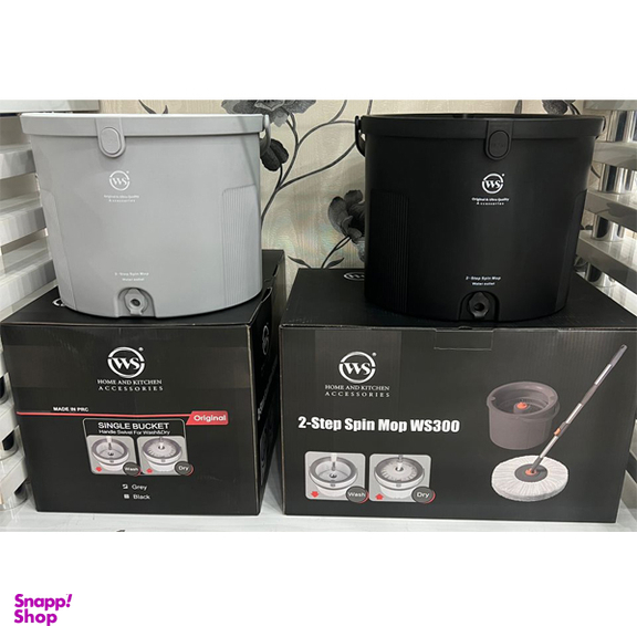ست سطل و زمین شوی دبلیو اس مدل S300 به همراه 8 عدد سری یدک
