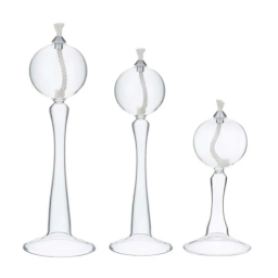 شمع مدل حبابی پایه‌دار مجموعه 3 عددی