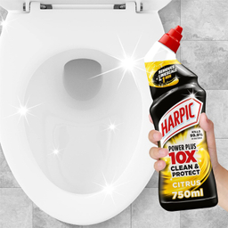 ژل تمیزکننده توالت هارپیک مدل Power Plus 10X رایحه Citrus حجم 750 میلی لیتر