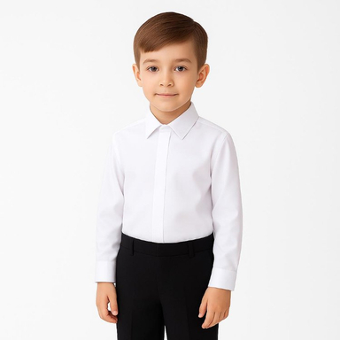 پیراهن پسرانه مدل آیکت دوشین 115 رنگ سفید