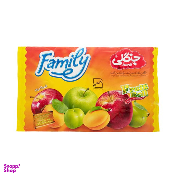 لواشک جنگلی مدل میوه ای فامیلی وزن 120 گرم