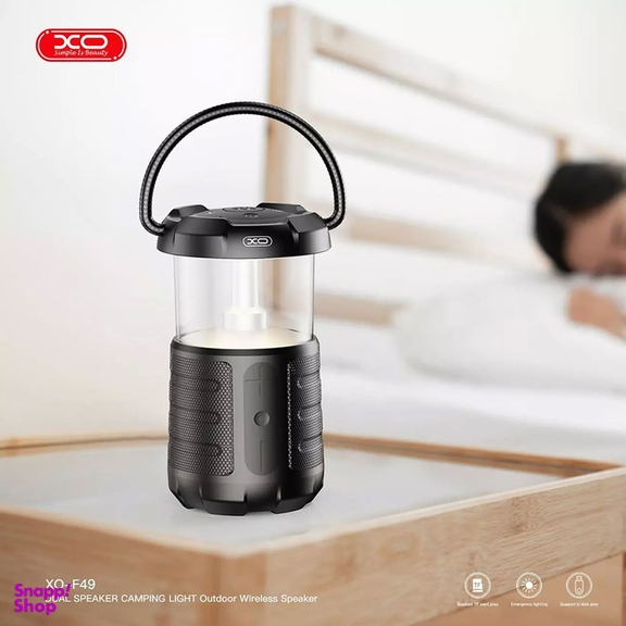 اسپیکر بی سیم بلوتوثی و چراغ کمپینگ شارژی ایکس او مدل F49