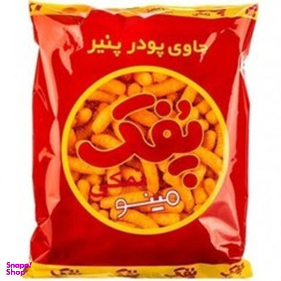 پفک نمکی مینو وزن 110 گرم بسته ۱۶ عددی