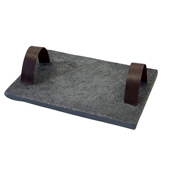 سینی پذیرایی اودکو طرح سیمانی دست چرمی