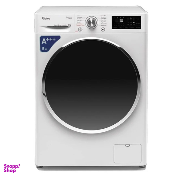 ماشین لباسشویی جی پلاس مدل GWM-P88W ظرفیت 8 کیلوگرم