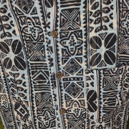 پیراهن مردانه مدل هاوایی رنگ آبی طوسی