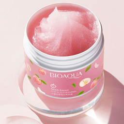 اسکراب و لایه بردار صورت و بدن بایوآکوا مدل Peach Extract وزن 140 گرم